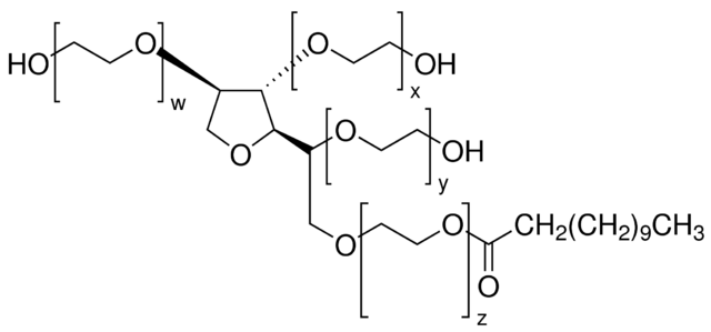 Chemical structure of (a) polysorbate 20 (Tween ® 20) and (b)